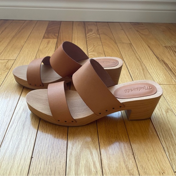 Madewell Clara Clog Sandal - Desert Camel - Picture 1 of 7